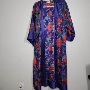 Victoria's Secret vintage gold label floral robe size M/L